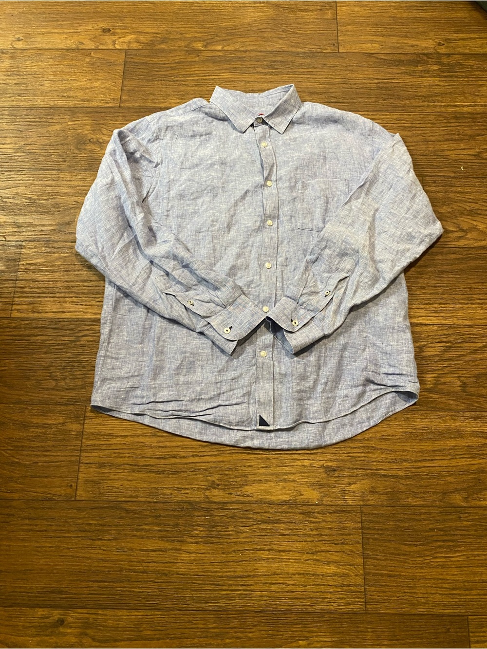 UNTUCKit‎ Light Blue Button-Down Linen Shirt